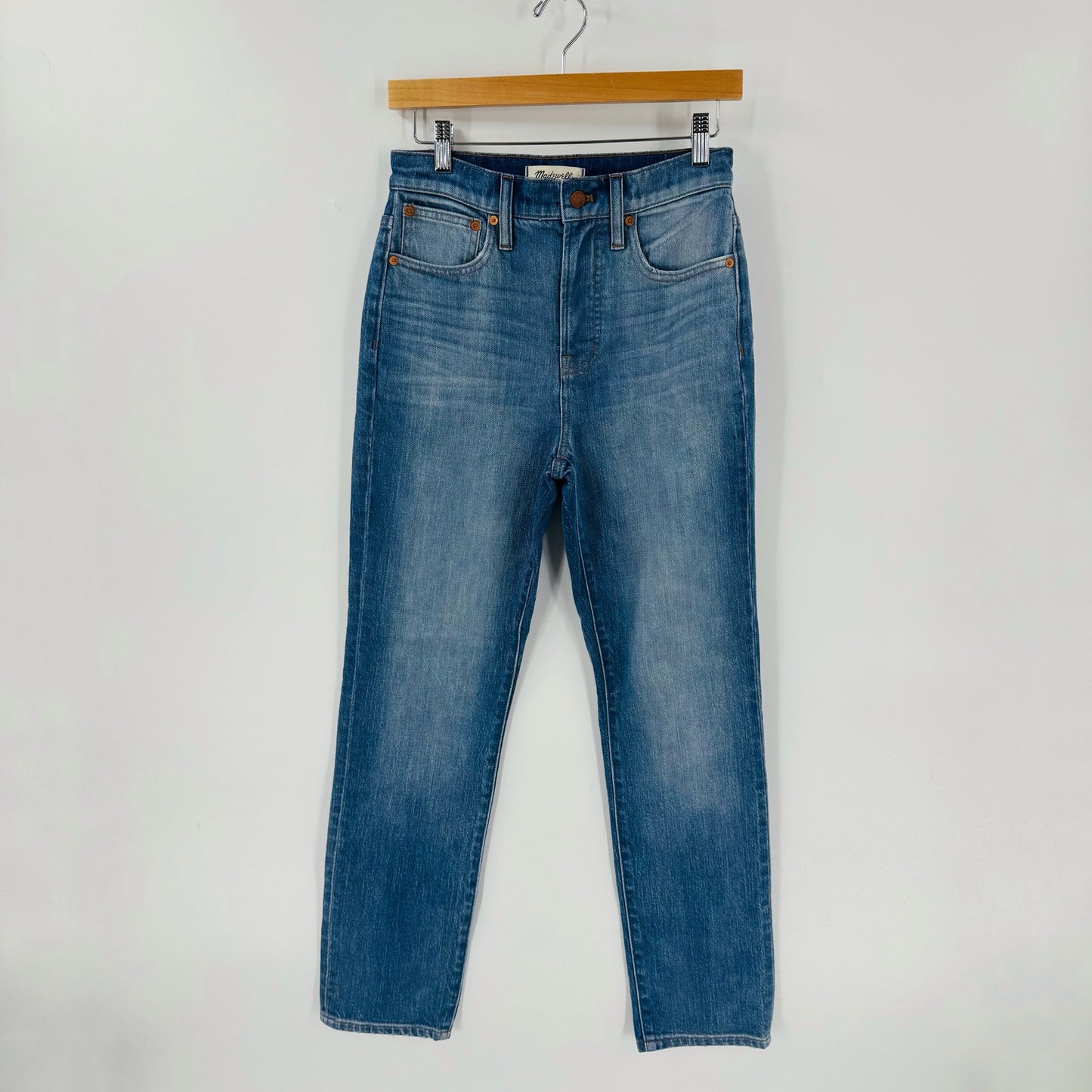 Madewell Perfect Vintage Jean Women’s Size 28 Blue Denim High Rise Straight Leg