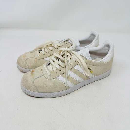 Adidas Gazelle Suede Sneakers Women’s Size‎ 7.5 Beige White Classic Retro Shoes