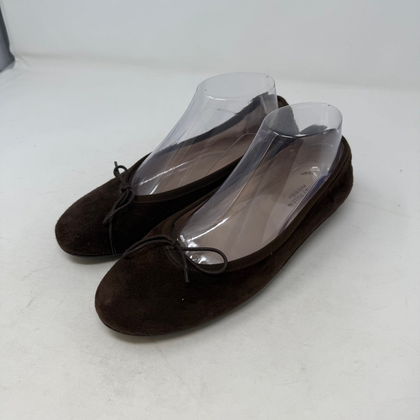 Andy Julien Ballet Flats Women’s Size 38.5 Brown Suede Round Toe Slip On Shoes