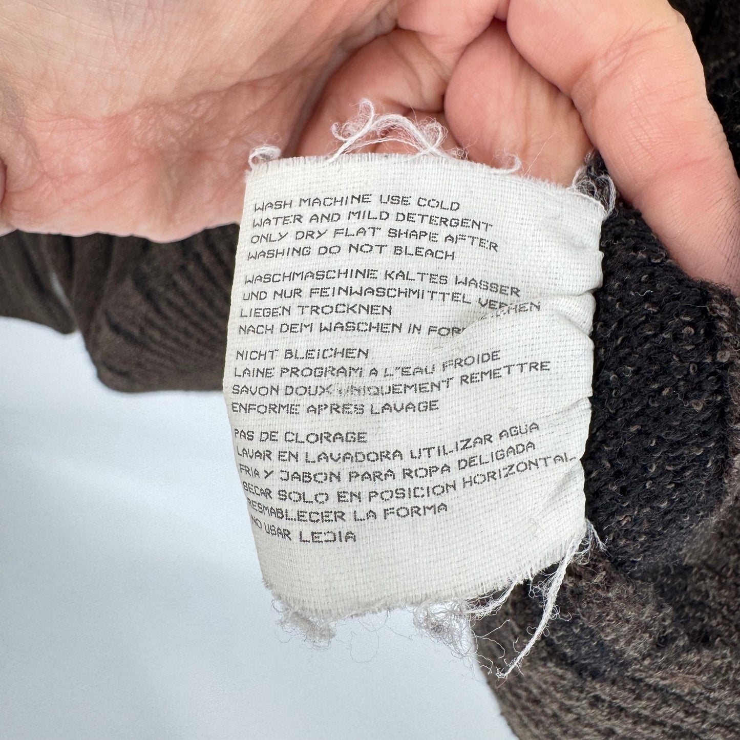 Vintage Hugo Boss Ribbed Wool Blend Turtleneck Sweater Made in Italy Fisherman