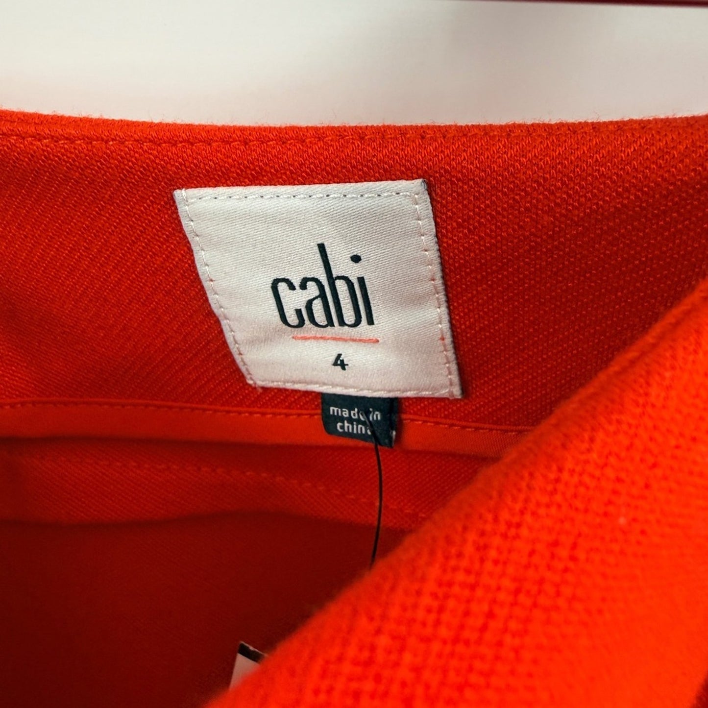 Cabi NWT Fiery Red Ponte A-Line Skirt Size 4 Red Bold Vibrant Classic Chic