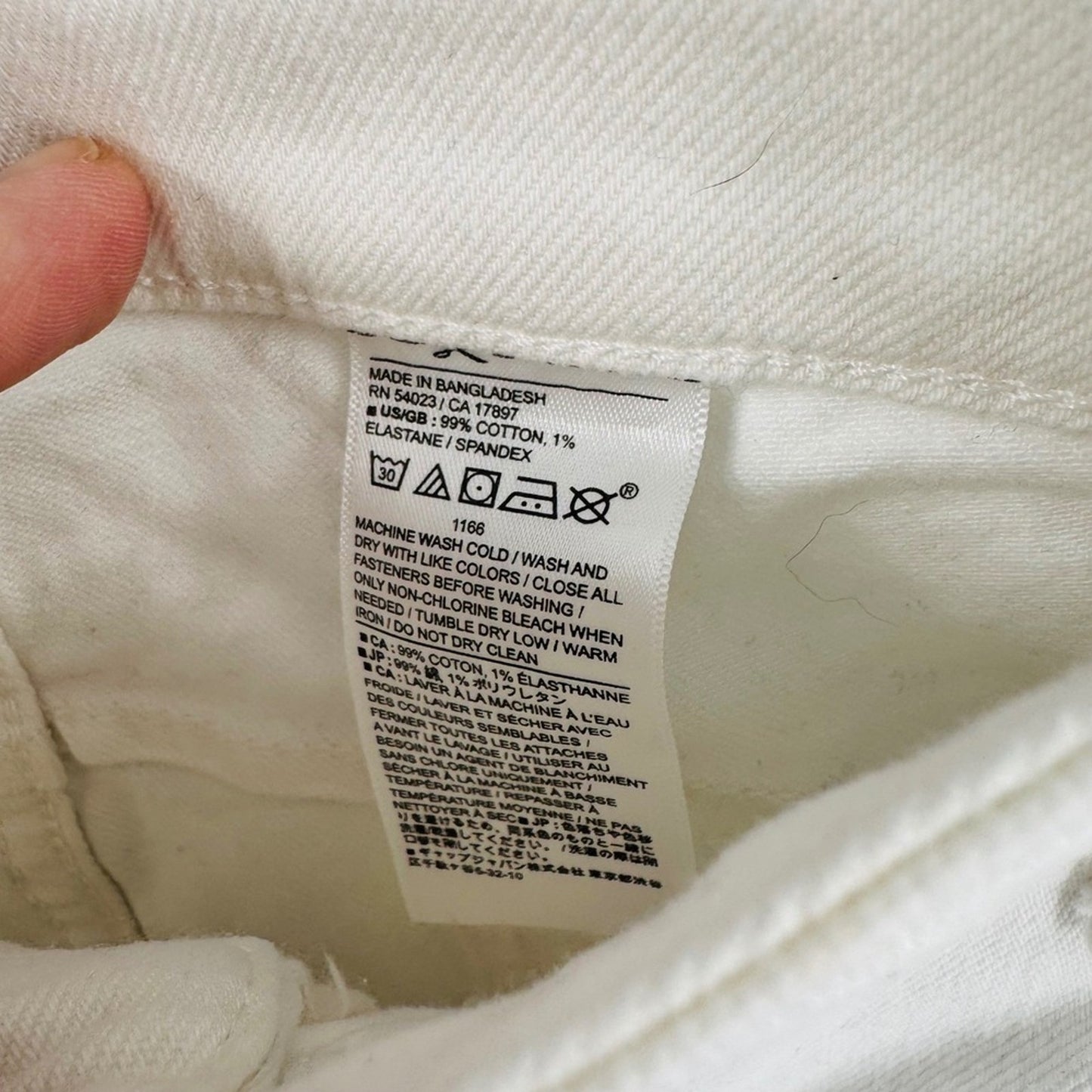 Banana Republic‎ Mid-Rise Barrel Jean Off-White Denim Size 32/14 Scandi Style