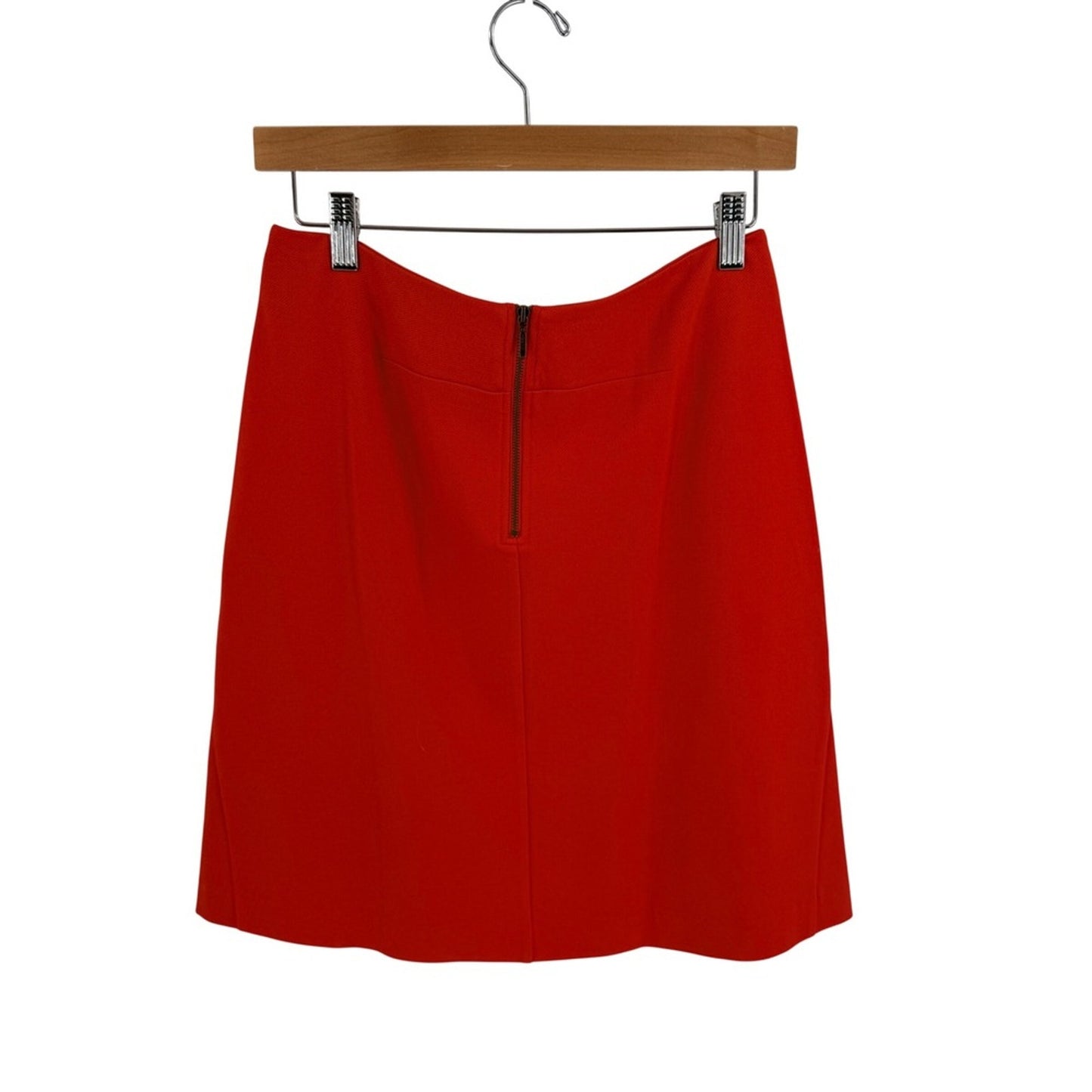 Cabi NWT Fiery Red Ponte A-Line Skirt Size 4 Red Bold Vibrant Classic Chic