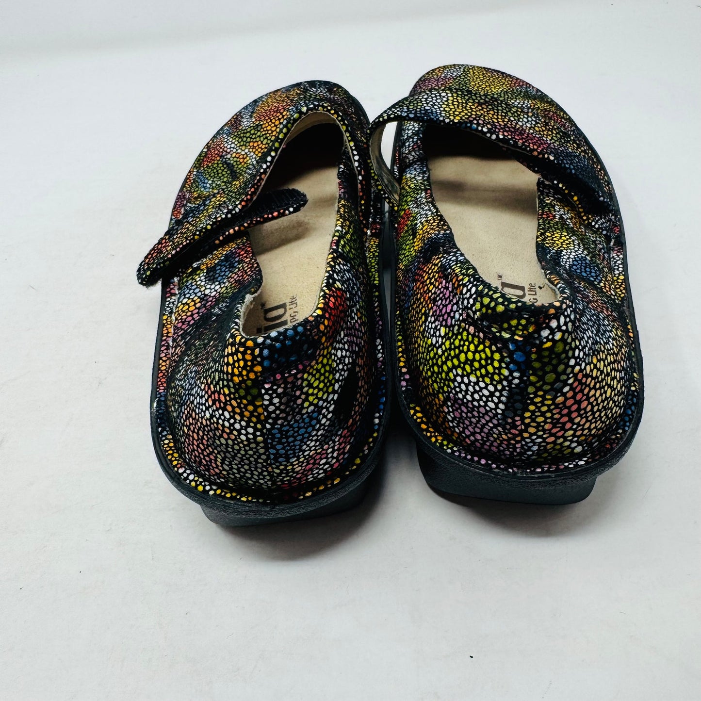 Alegria Feliz Mary Jane Flats Multicolor Comfort Leather Shoes Size 38