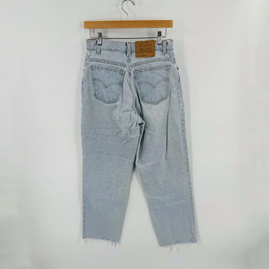 Vintage Levi’s Orange‎ Tab High Rise Straight Leg Jeans 8 Long Light Wash