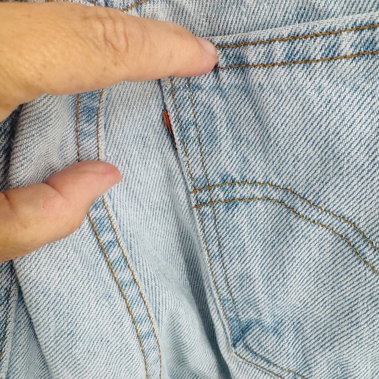 Vintage Levi’s Orange‎ Tab High Rise Straight Leg Jeans 8 Long Light Wash