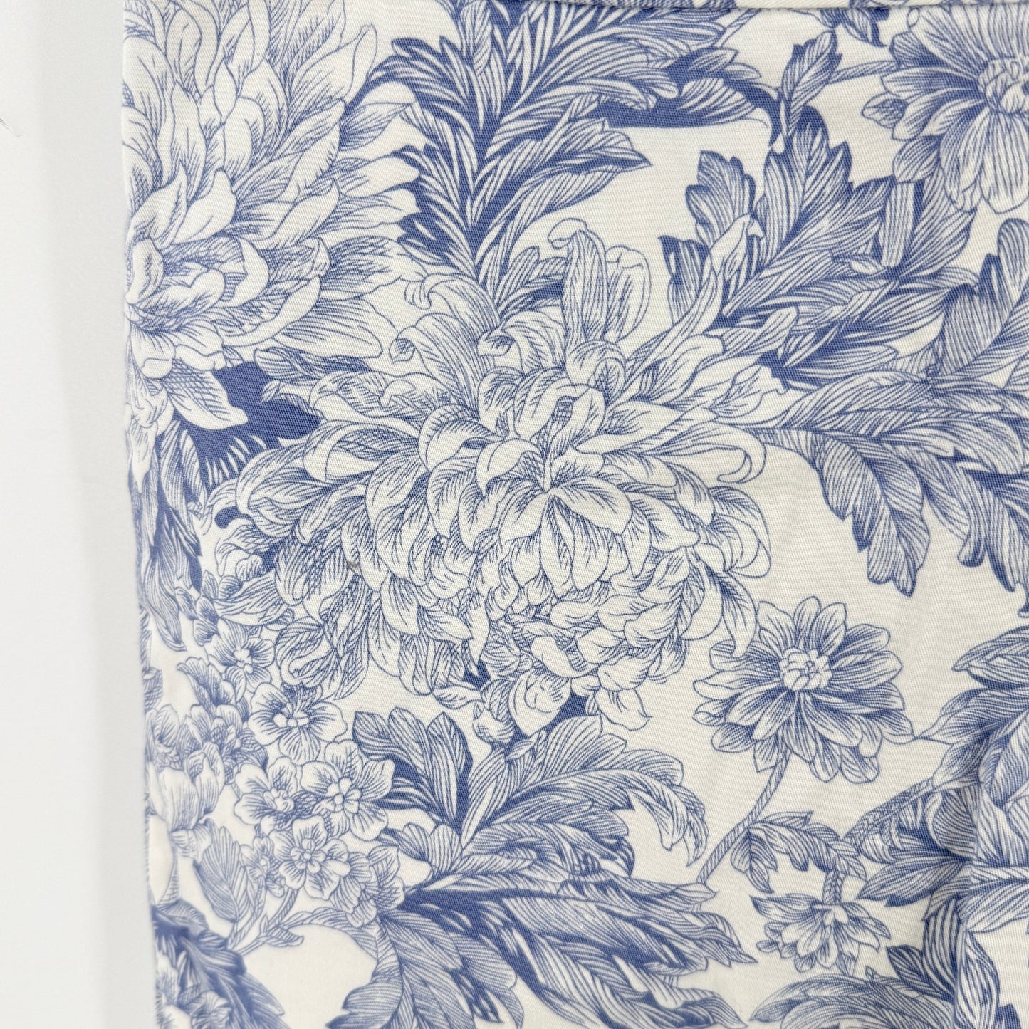 Vintage Rafaella Floral Capris Blue White 6P Cottage Coastal Garden Party