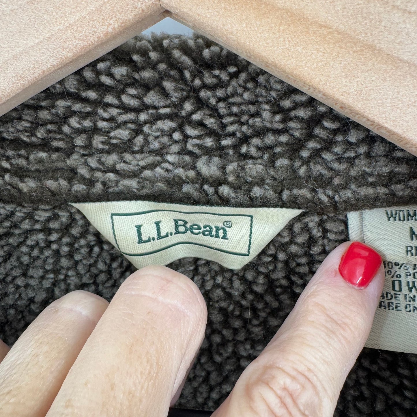 Vintage L.L. Bean Brown Faux Suede Sherpa Lined Vest Button Front Size M Cozy