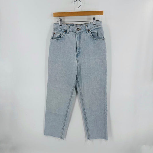Vintage Levi’s Orange‎ Tab High Rise Straight Leg Jeans 8 Long Light Wash