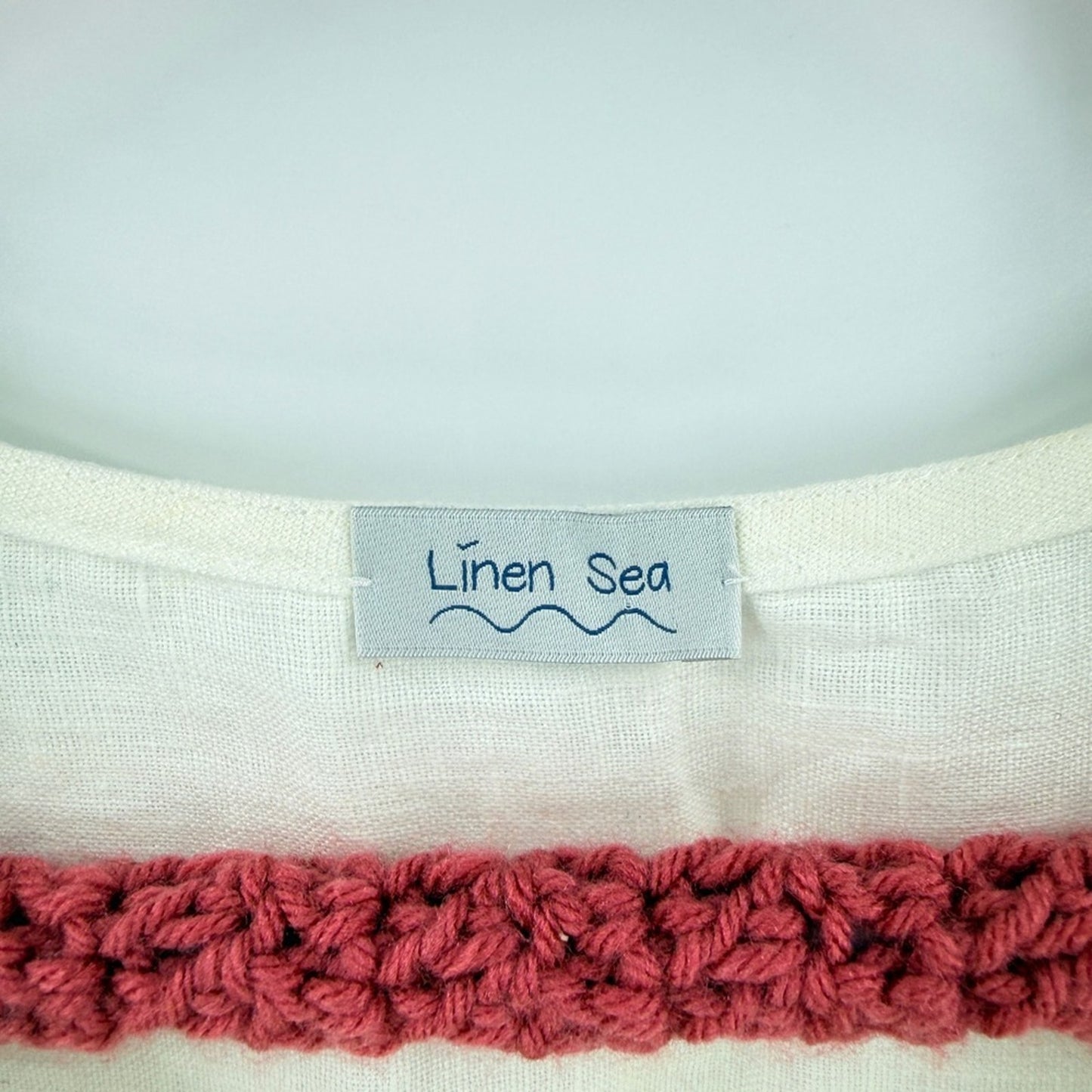 Linen Sea Sleeveless Linen Tank Top Natural Lithuania Minimalist Size L Large