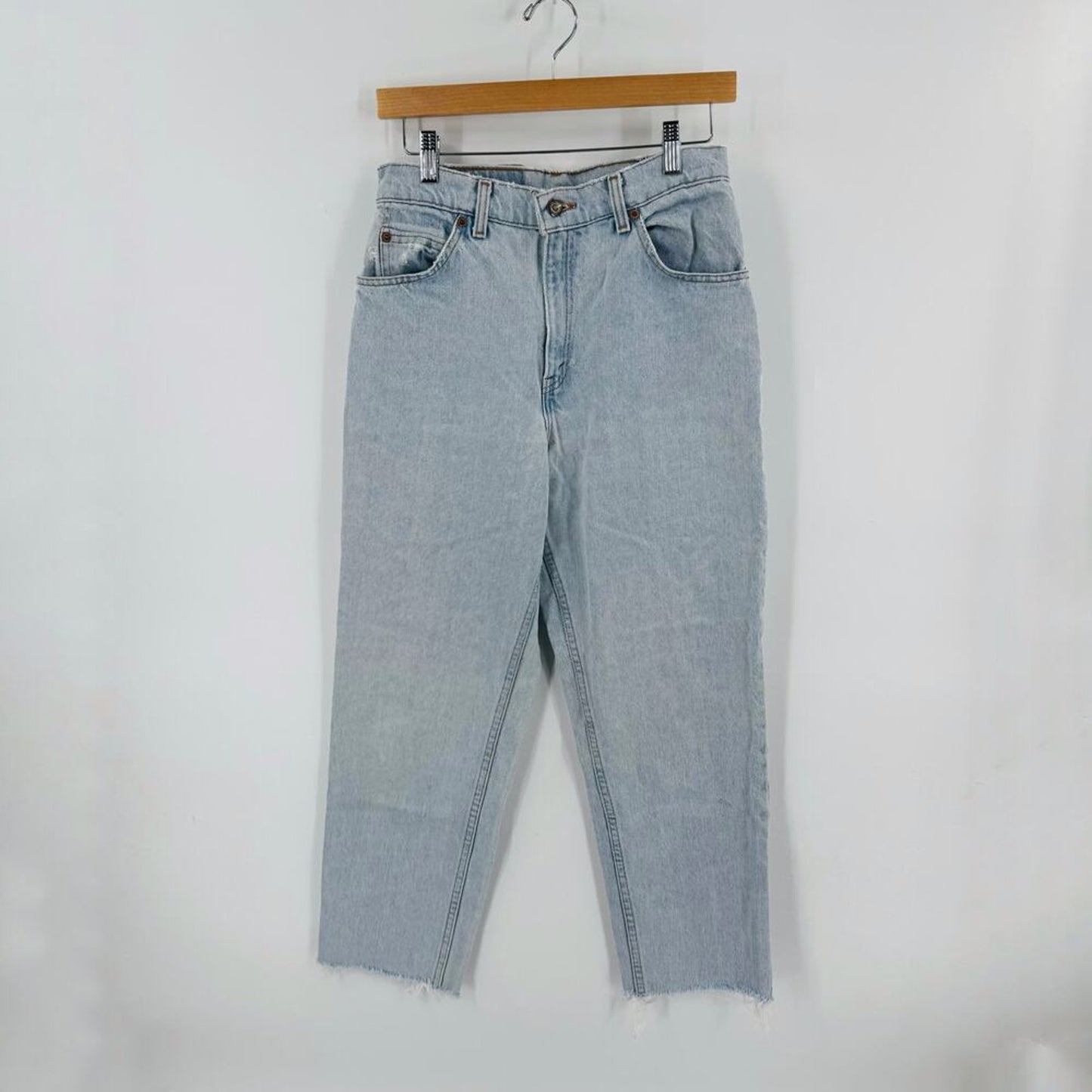 Vintage Levi’s Orange‎ Tab High Rise Straight Leg Jeans 8 Long Light Wash