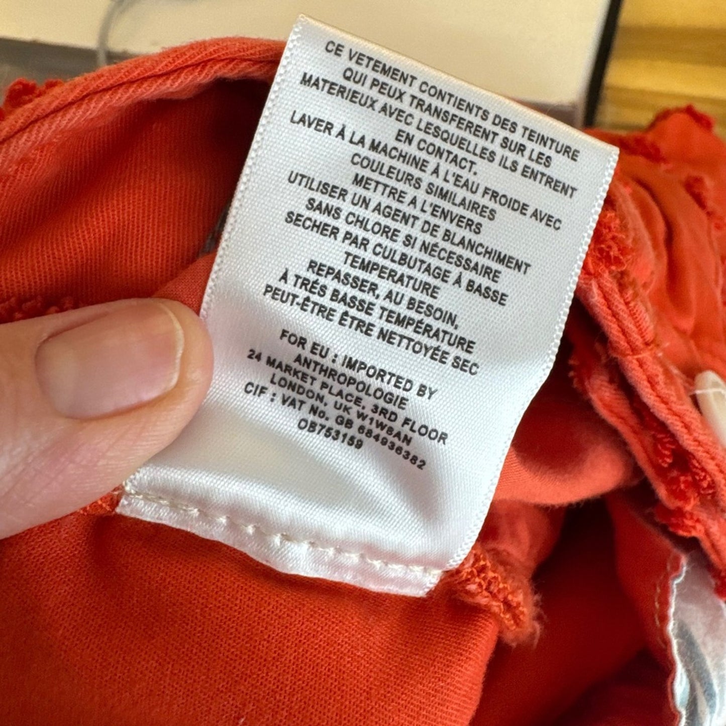 Chino by Anthropologie Relaxed Textured Red Chino‎ Shorts Stretch Frayed Hem 28