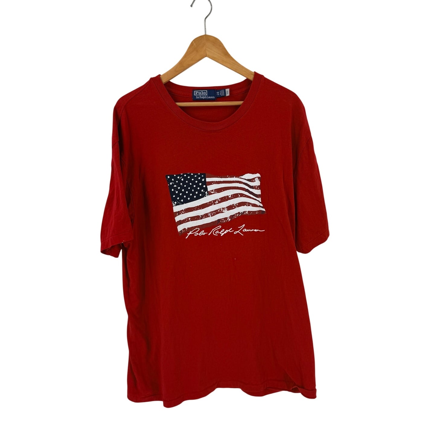 Polo Ralph Lauren American Flag Graphic T-Shirt Red 1XB Patriotic USA
