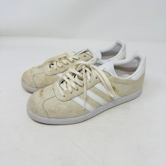 Adidas Gazelle Suede Sneakers Women’s Size 7.5 Beige White Classic Retro Shoes
