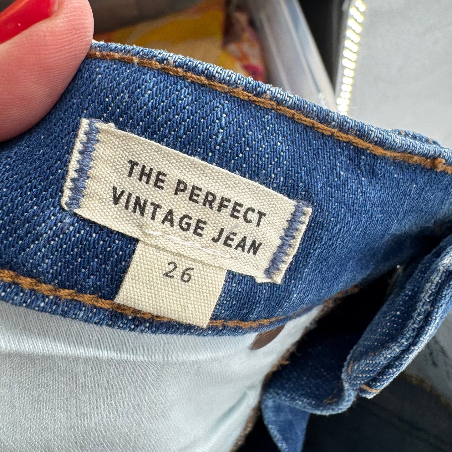 Madewell Perfect Vintage Jean Women’s Size 28 Blue Denim High Rise Straight Leg