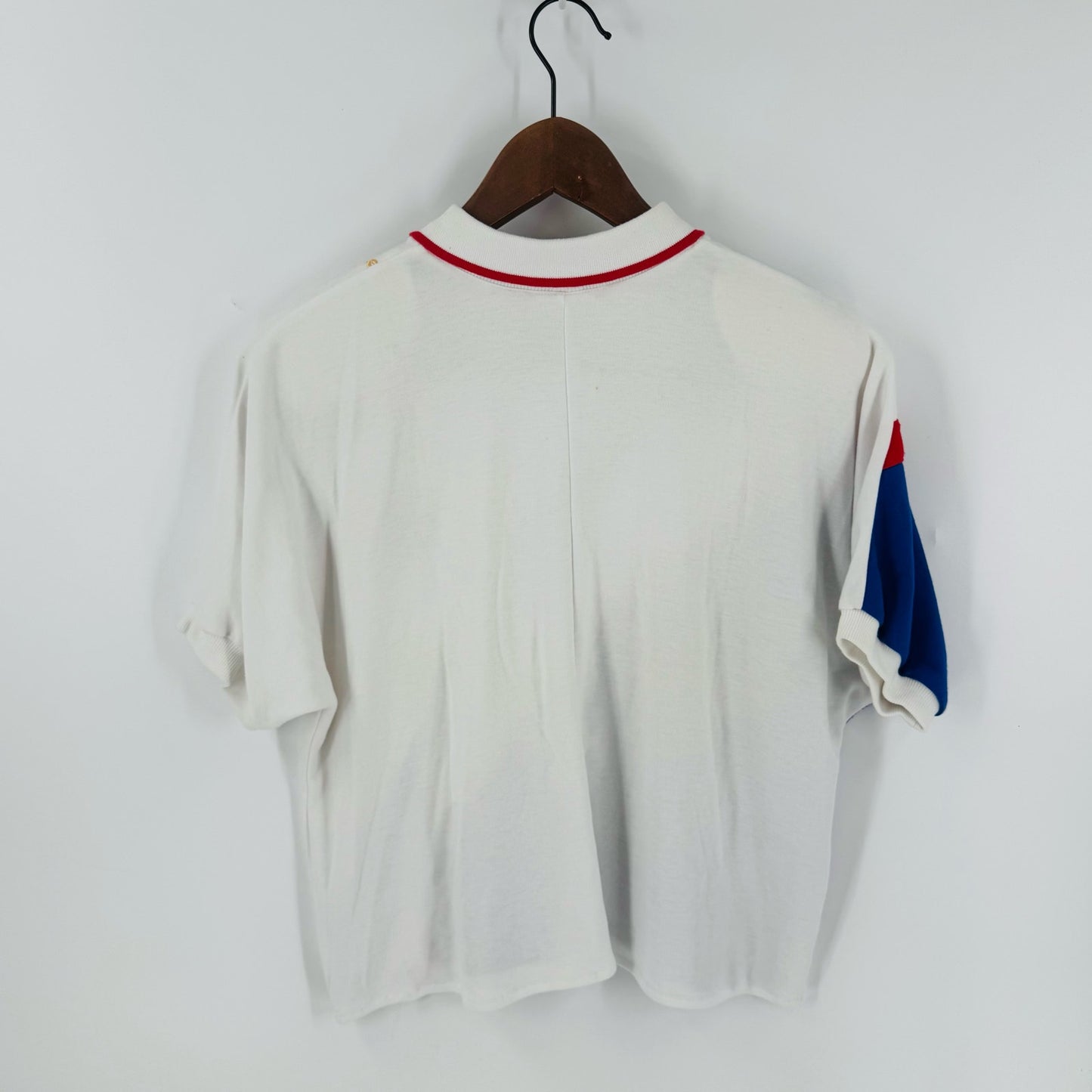 Vintage Alfred Dunner Nautical Flag Print Polo Tee Embroidered Top Size PL