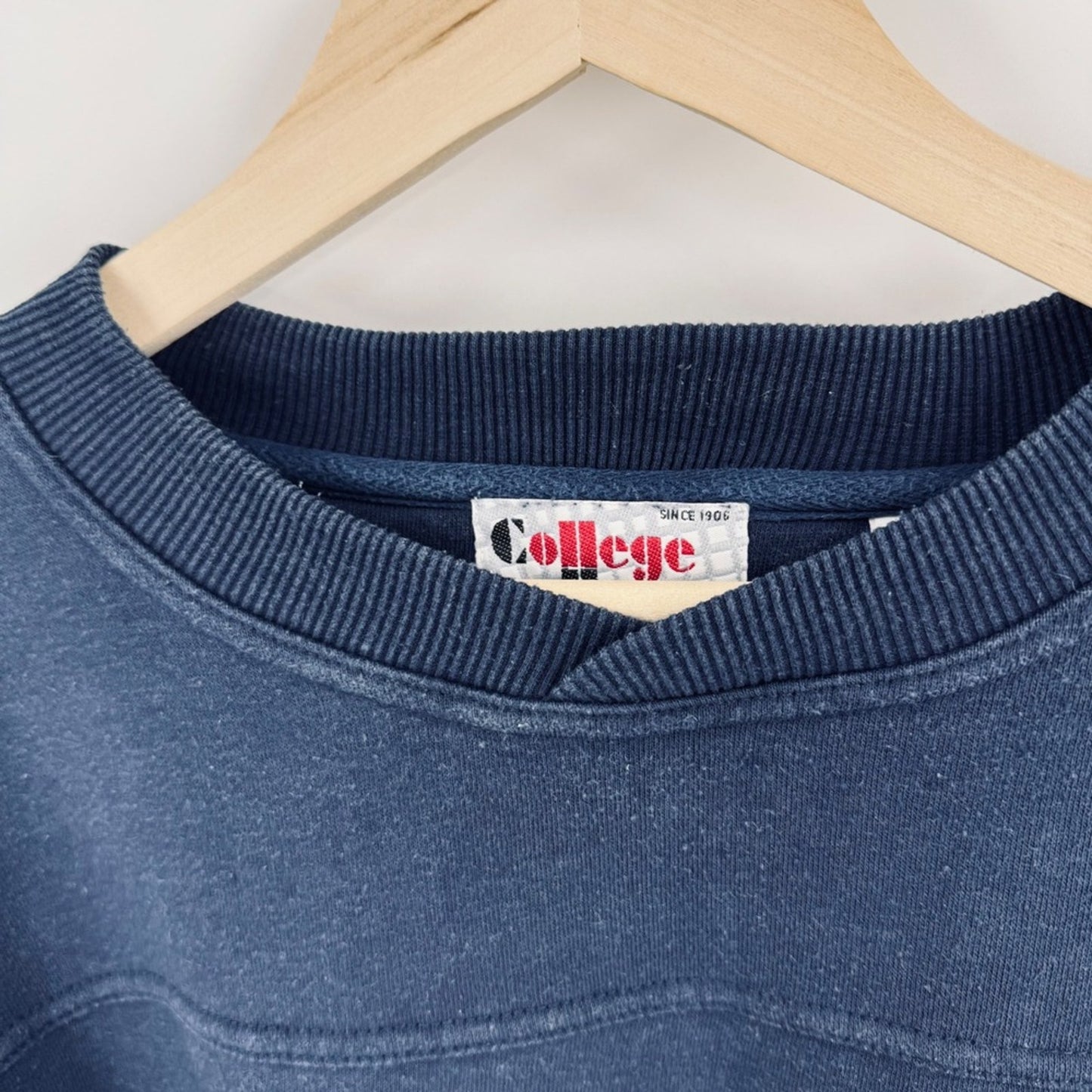 College House B-2 Spirit Graphic Sweatshirt Navy‎ Blue XXL Men