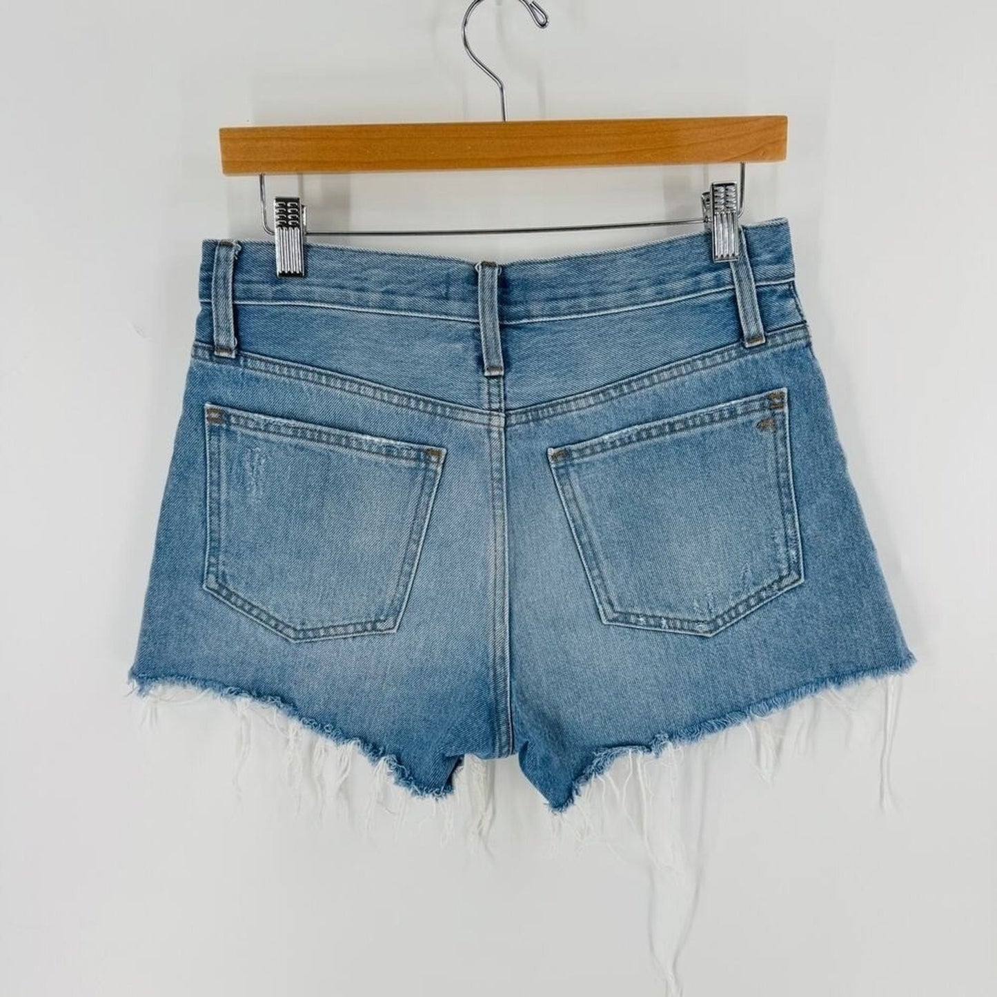 Madewell Medium Wash Cut Off Relaxed Denim Shorts Closet Staple Size‎ 25