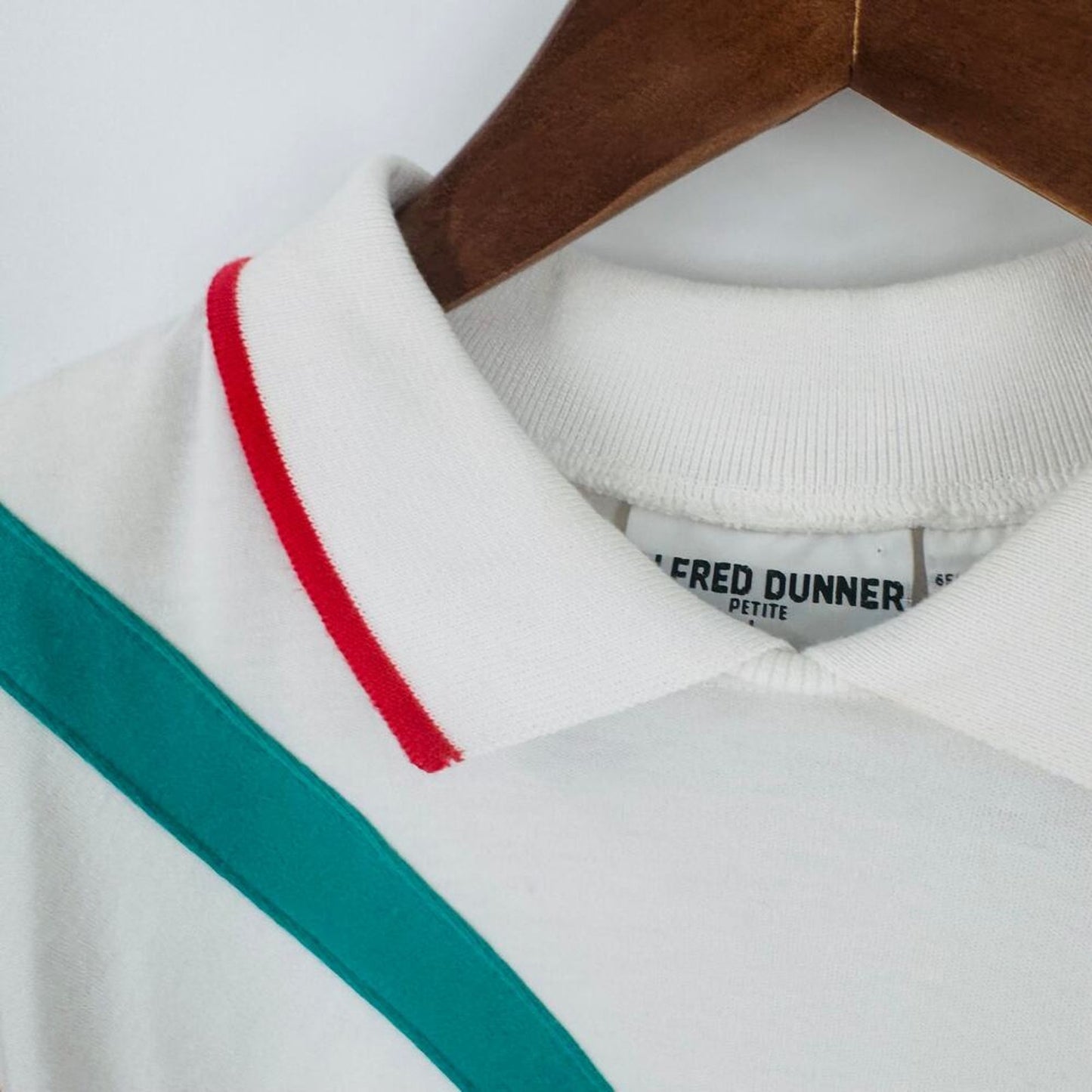 Vintage‎ Nautical Polo Shirt White Petite Large Vintage Anchor Embroidered Top