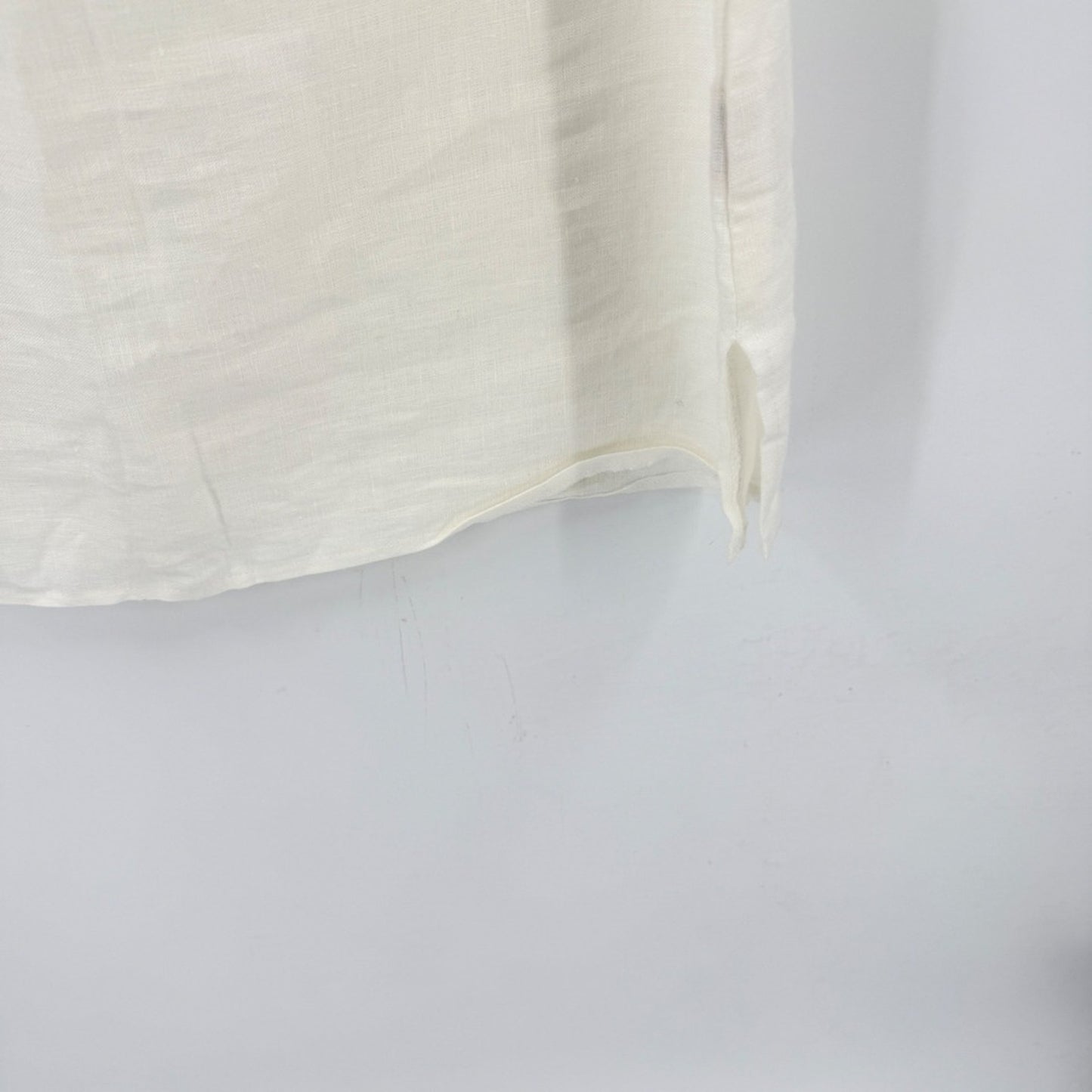 Linen Sea Sleeveless Linen Tank Top Natural Lithuania Minimalist Size L Large