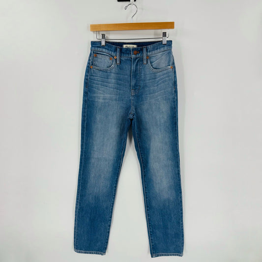 Madewell Perfect Vintage Jean Women’s Size 28 Blue Denim High Rise Straight Leg