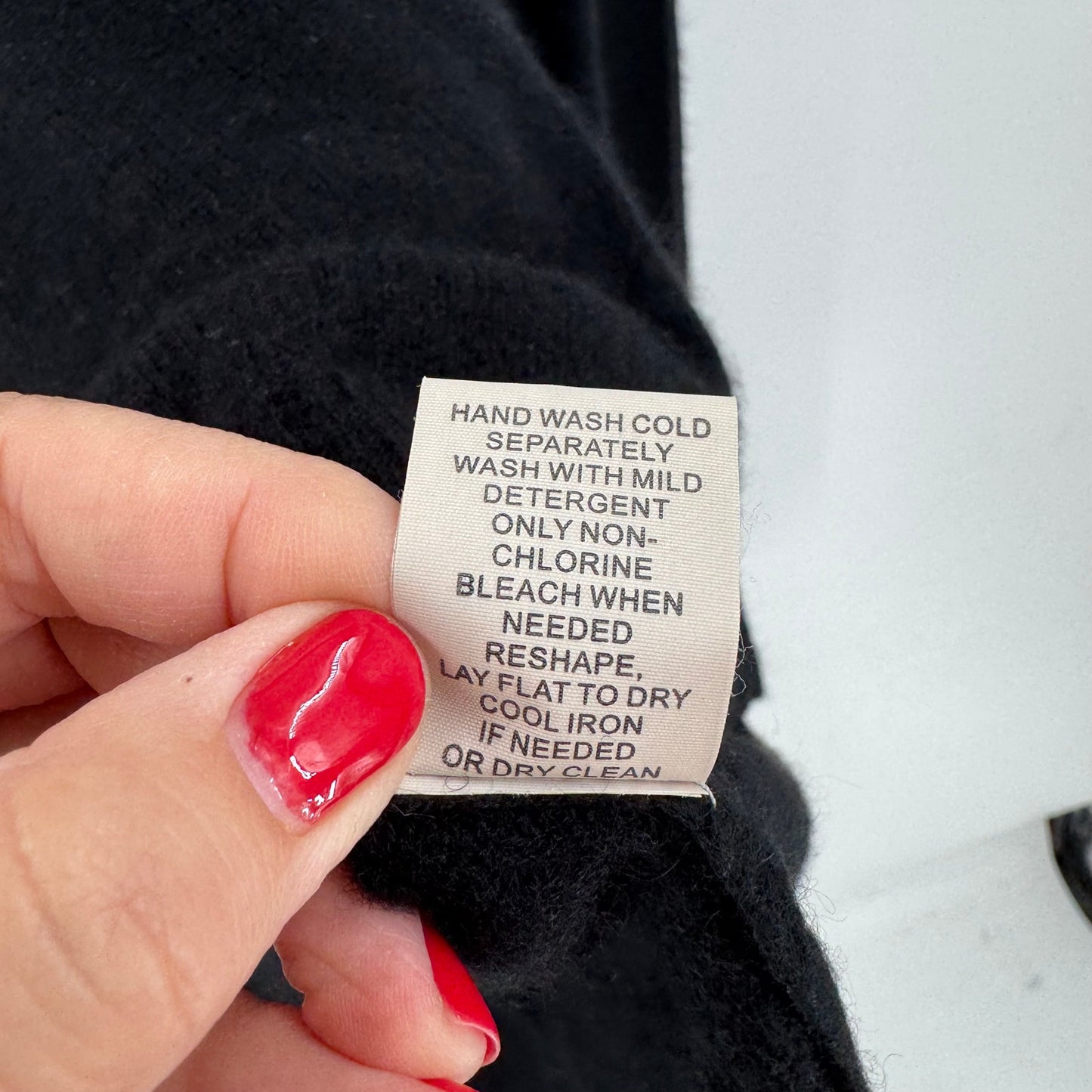 41 Hawthorn 100% Cashmere Black Crewneck Sweater Size L Minimalist Capsule