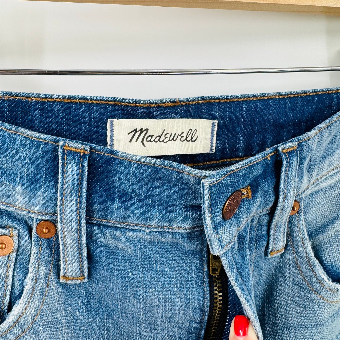 Madewell Perfect Vintage Jean Women’s Size 28 Blue Denim High Rise Straight Leg