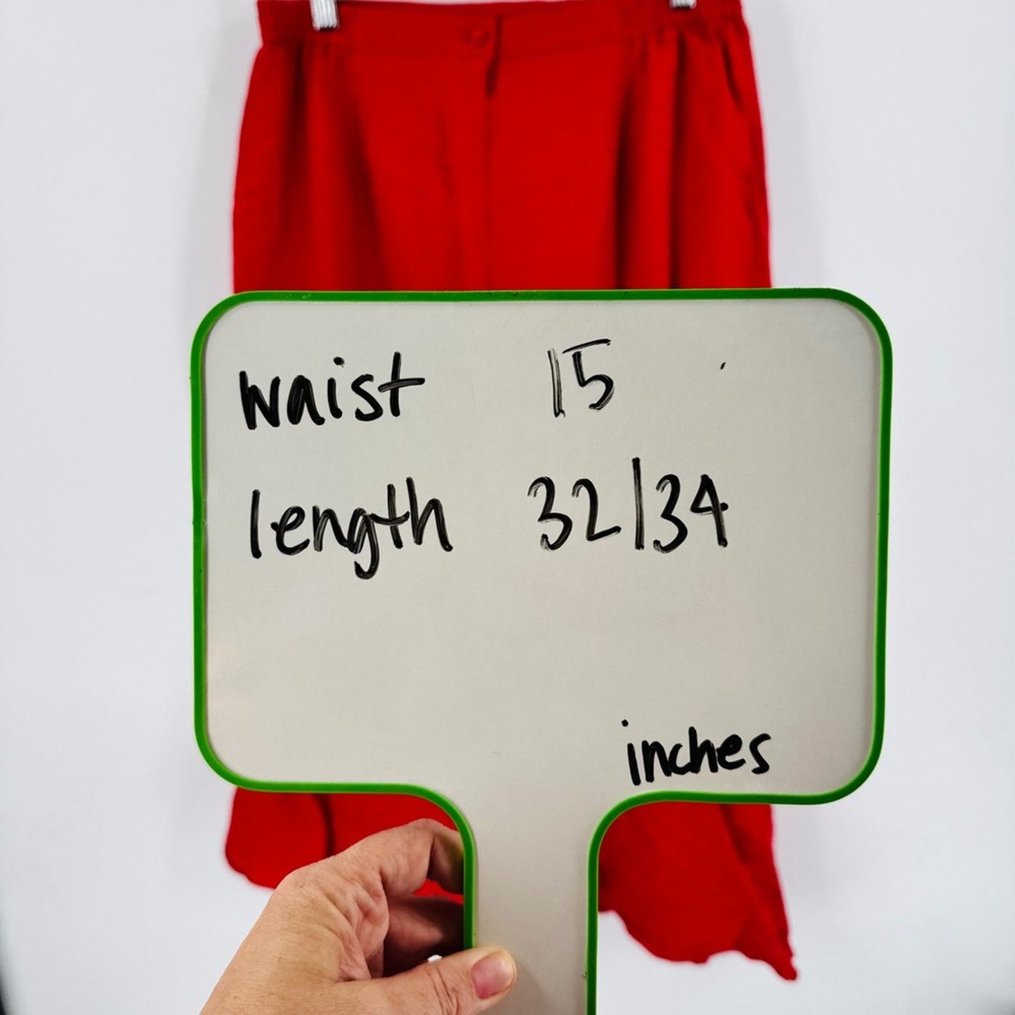 Vintage J.Song Collection 100% Linen Red Asymmetric Midi Skirt Red Size 12 Boho